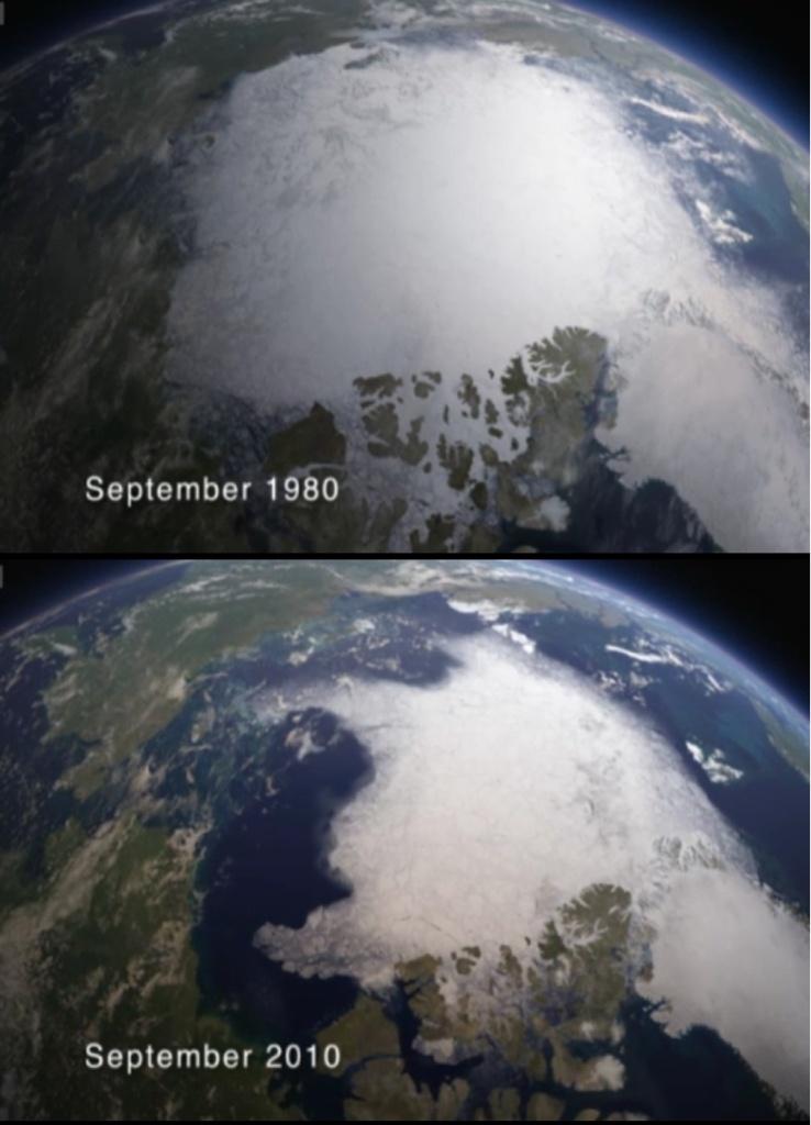Artic Melt Before and After