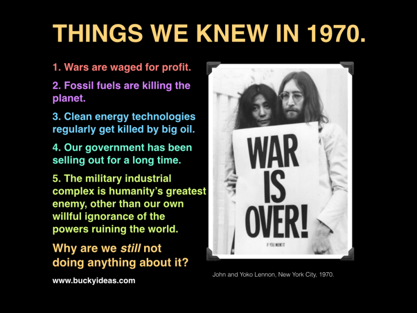 Things we knew in 1970.